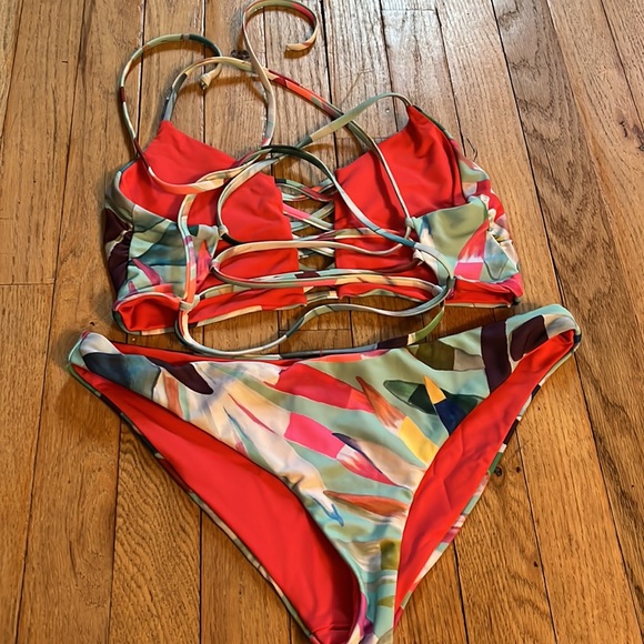 Mara Hoffman lace up swim suit - Picture 4 of 4